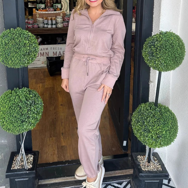 Dams Sportset med modern dragkedja och elastisk midja Eva Jonsson-Eva Jonsson