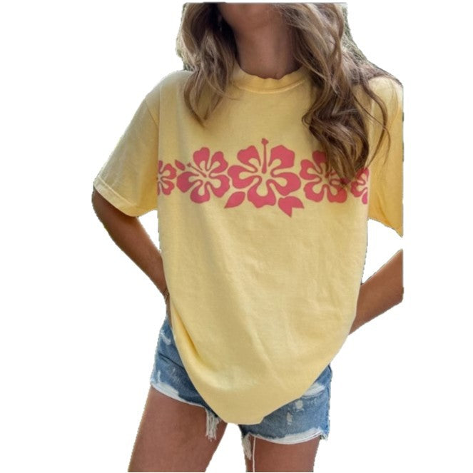 Dams T-Shirt med blomstertryck Mirla-Eva Jonsson