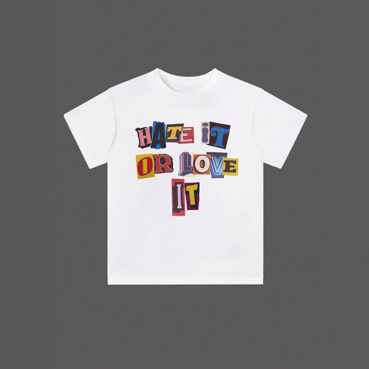 Dams T-shirt med iögonfallande text och avslappnad passform Mirla-Eva Jonsson