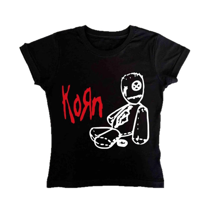 Dams T-shirt med kreativ grafisk design och avslappnad passform Mirla-Eva Jonsson