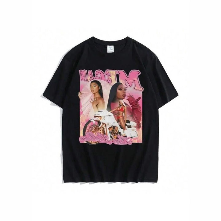 Dams T-shirt med kreativ grafisk tryck och modern passform Mirla-Eva Jonsson