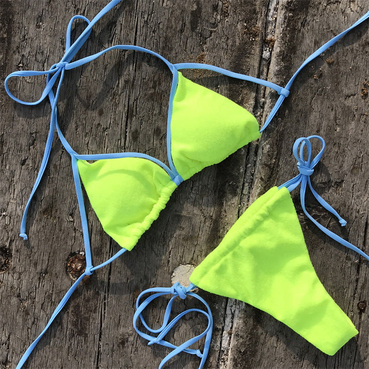 Dams Triangel-Bikini med Justerbara Remmar och Högkvalitativt Material Mirla-Eva Jonsson