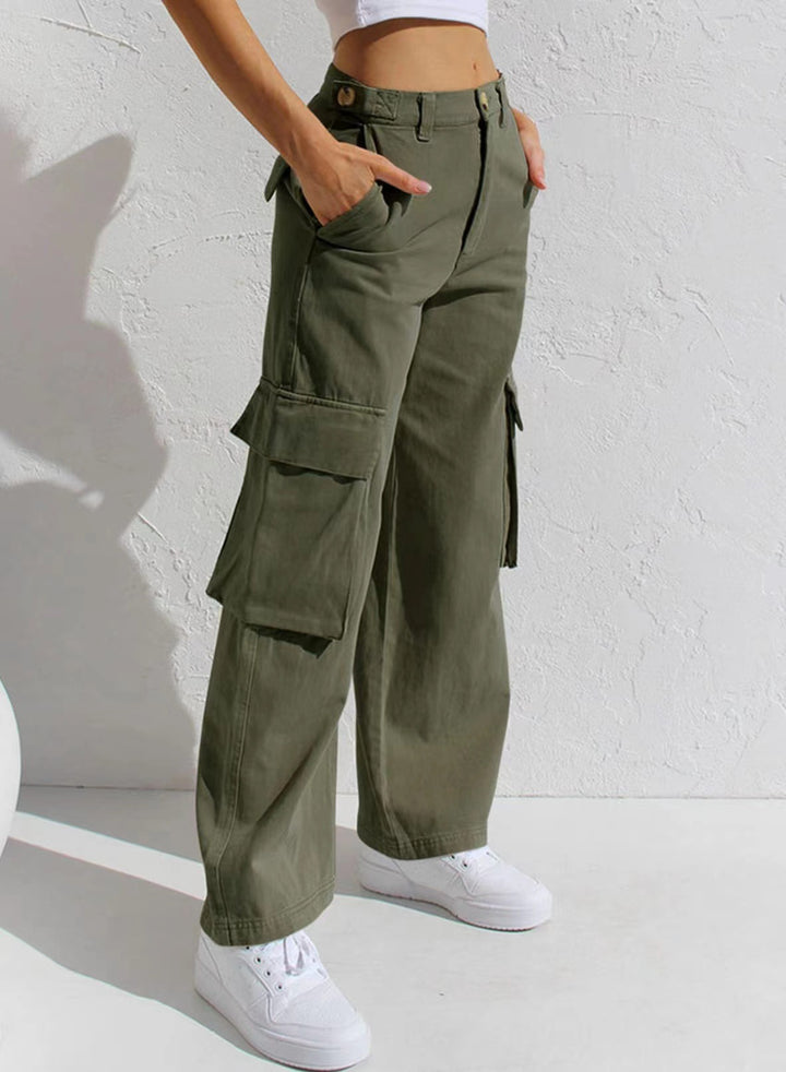 Dams Utility-byxor i Cargo-stil Eva Jonsson-Eva Jonsson