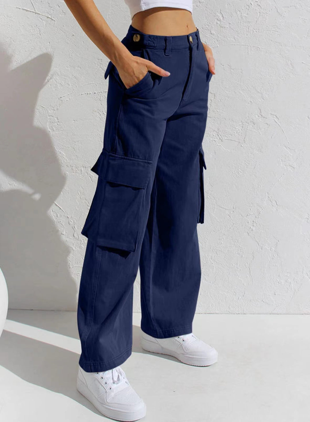 Dams Utility-byxor i Cargo-stil Eva Jonsson-Eva Jonsson