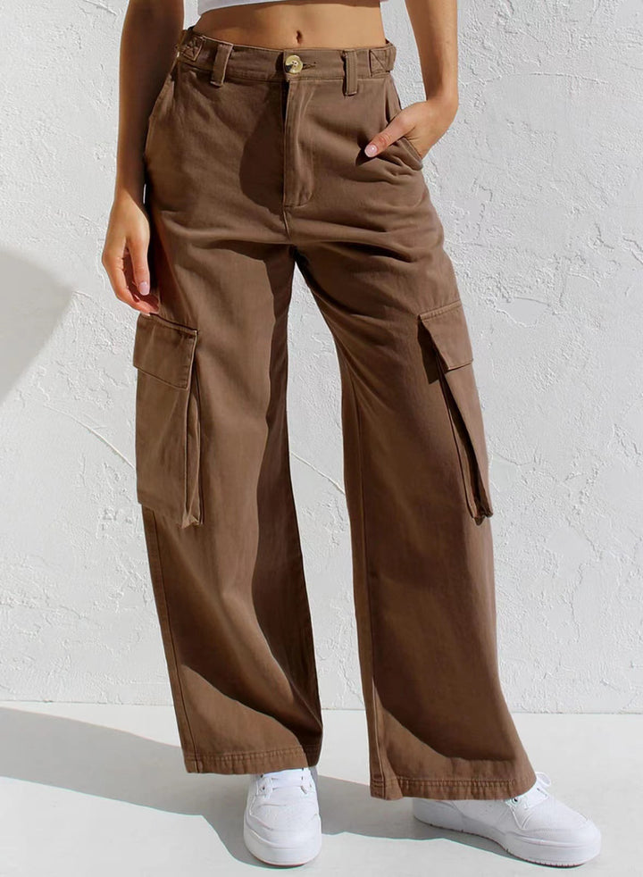 Dams Utility-byxor i Cargo-stil Eva Jonsson-Eva Jonsson