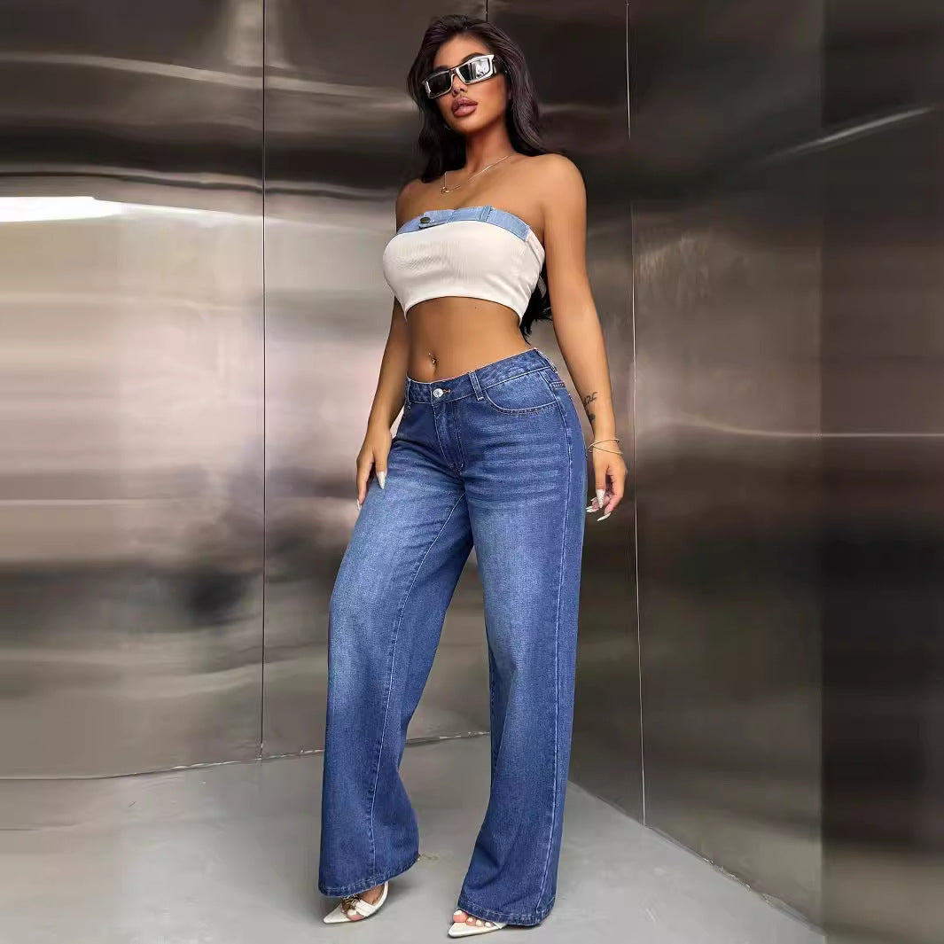 Dams Vida Jeans i Avslappnad Gatustil Mirla-Eva Jonsson