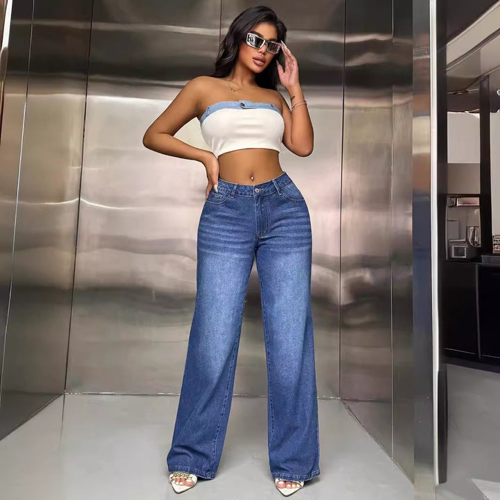 Dams Vida Jeans i Avslappnad Gatustil Mirla-Eva Jonsson