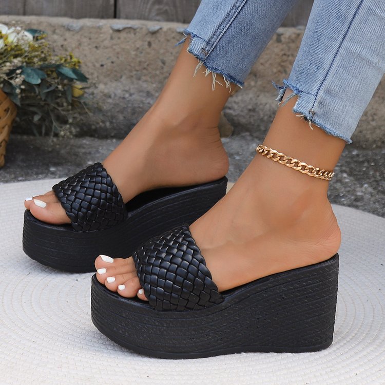 Dams Wedge-sandaler med flätad överdel och bekväm sula Mirla-Eva Jonsson