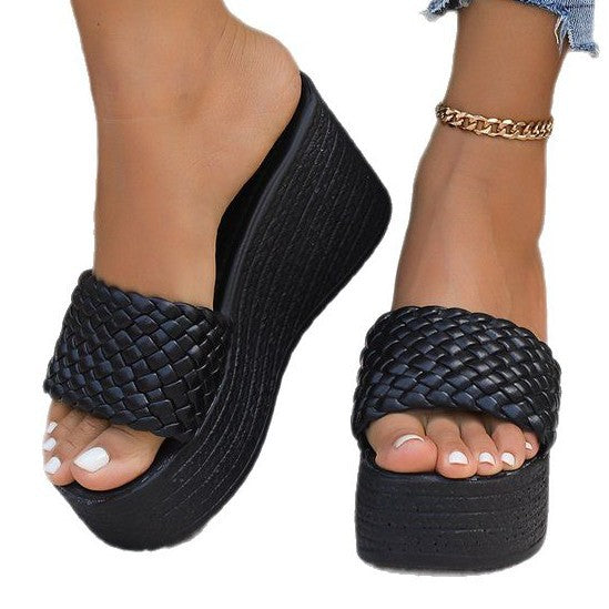 Dams Wedge-sandaler med flätad överdel och bekväm sula Mirla-Eva Jonsson
