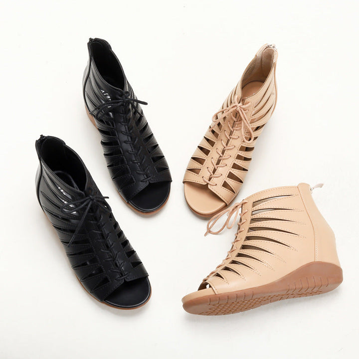 Dams Wedge-sandaler med innovativt snörningssystem och andningsbara insatser Mirla-Eva Jonsson