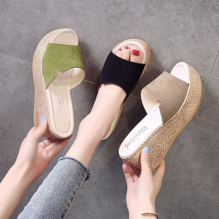 Dams Wedge-sandaler med modernt korsdesign och halkfri sula Mirla-Eva Jonsson