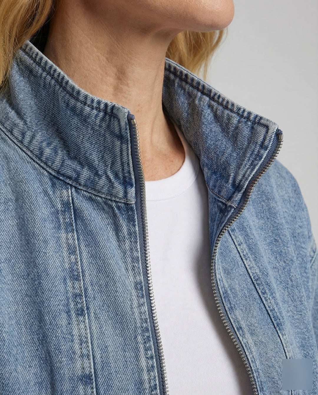 Dams Workwear-Denim-Jacka Dragkedja-Eva Jonsson