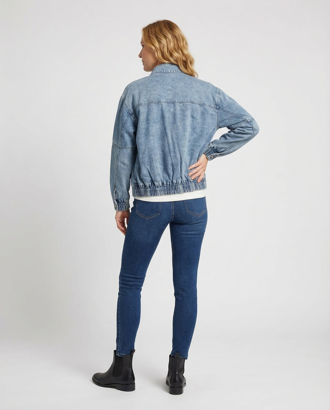Dams Workwear-Denim-Jacka Dragkedja-Eva Jonsson