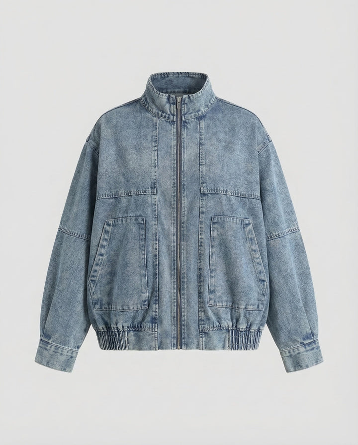 Dams Workwear-Denim-Jacka Dragkedja-Eva Jonsson