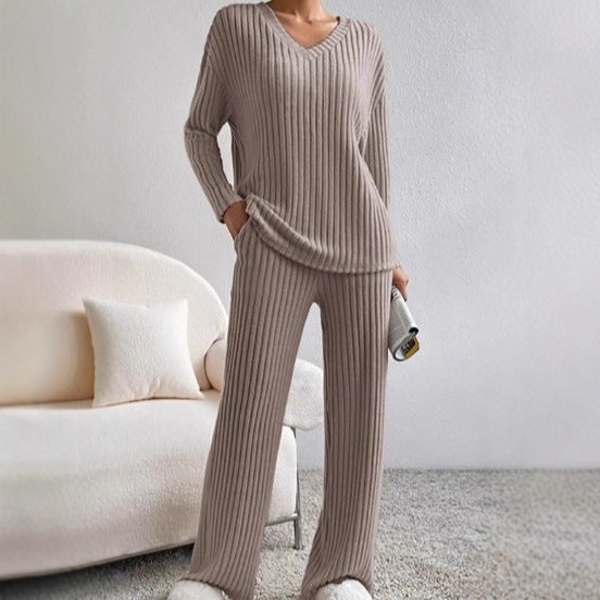 Dams bekväm lounge-set med ribbad struktur Mirla-Eva Jonsson