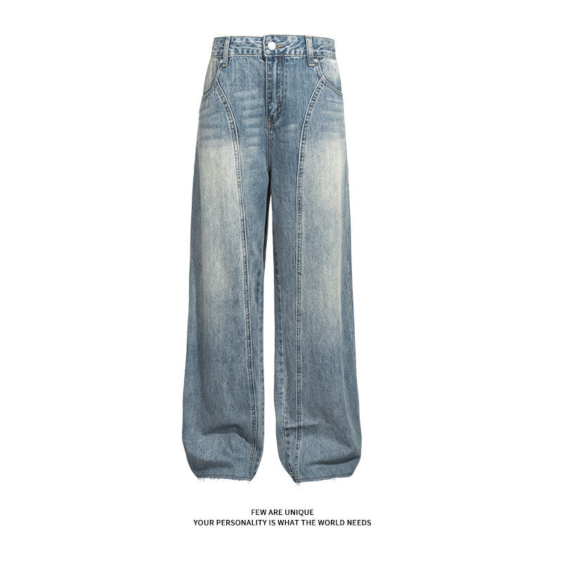 Dams breda jeans med hög midja och integrerad bälte Mirla-Eva Jonsson