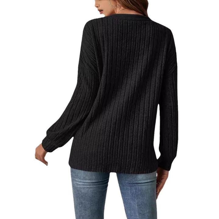 Dams casual cardigan med ribbstruktur Mirla-Eva Jonsson