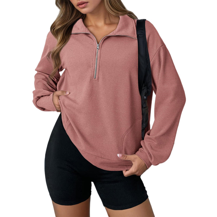 Dams casual hooded sweatshirt with zipper and practical pockets Mirla-Eva Jonsson