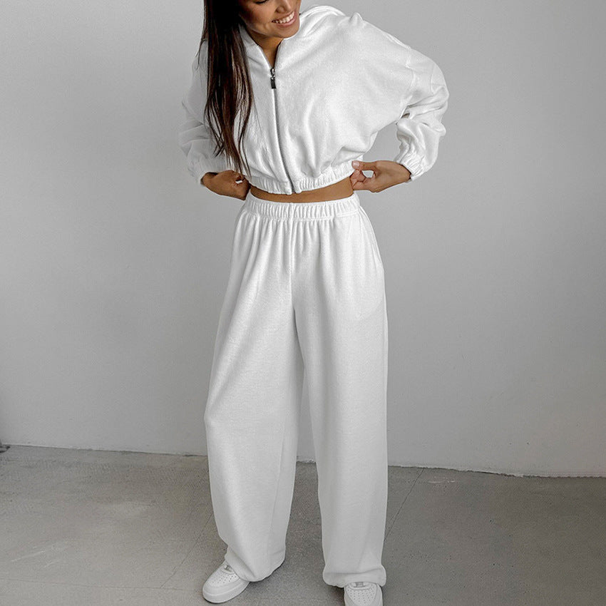 Dams casual hoodie med hög midja och vida byxor Mirla-Eva Jonsson