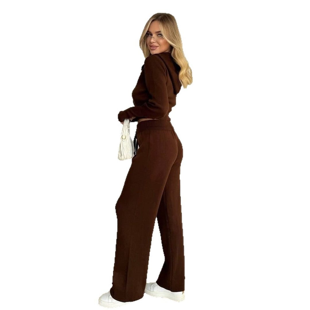 Dams casual hoodie set med hög midja och långärmad detaljer Mirla-Eva Jonsson