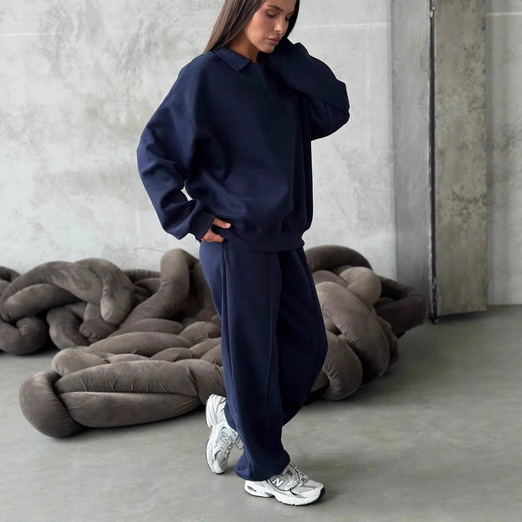 Dams casual träningsoverall med hög krage och bred passform Mirla-Eva Jonsson