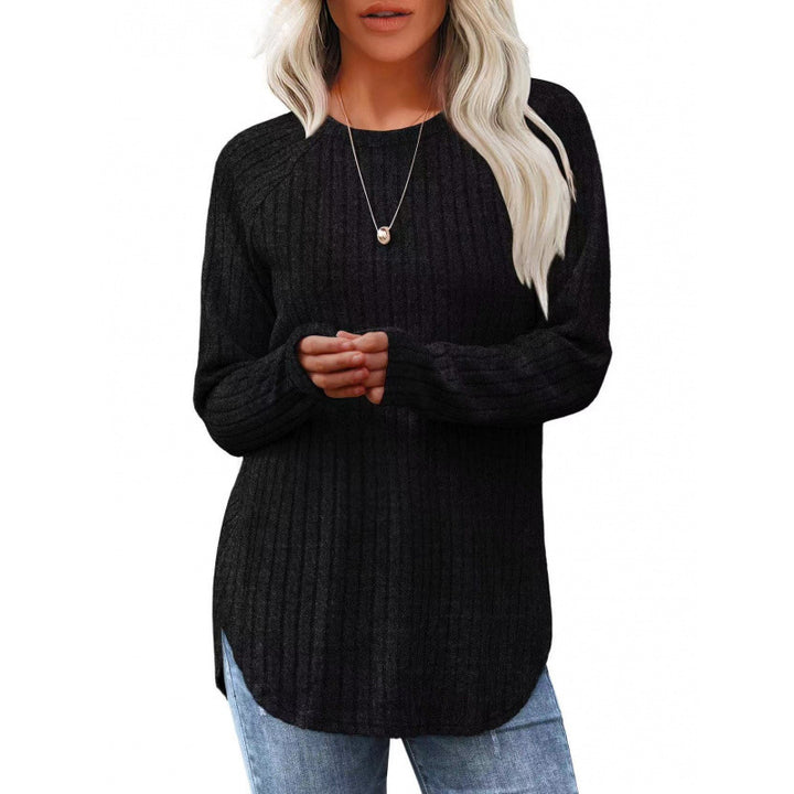 Dams casual tröja med ribbat mönster och vid passform Mirla-Eva Jonsson
