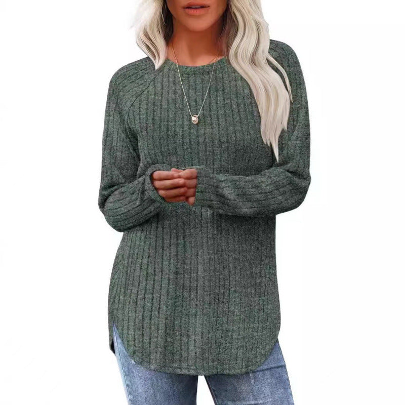 Dams casual tröja med ribbat mönster och vid passform Mirla-Eva Jonsson