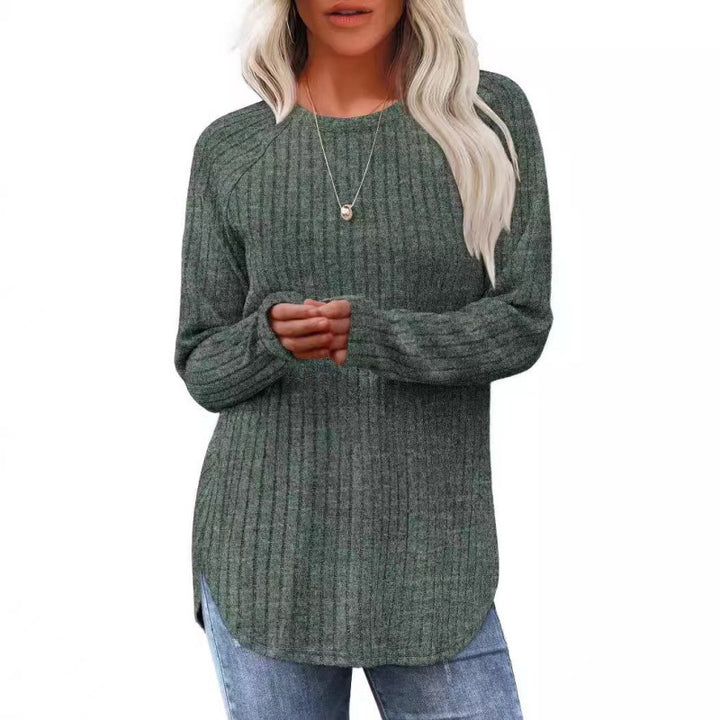 Dams casual tröja med ribbat mönster och vid passform Mirla-Eva Jonsson