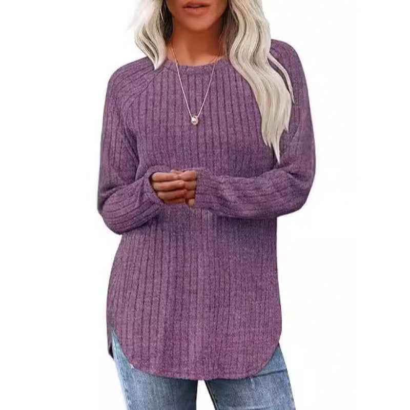 Dams casual tröja med ribbat mönster och vid passform Mirla-Eva Jonsson