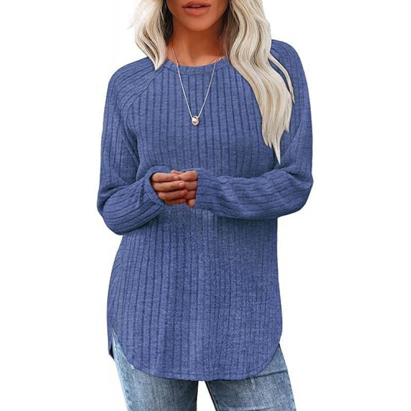 Dams casual tröja med ribbat mönster och vid passform Mirla-Eva Jonsson