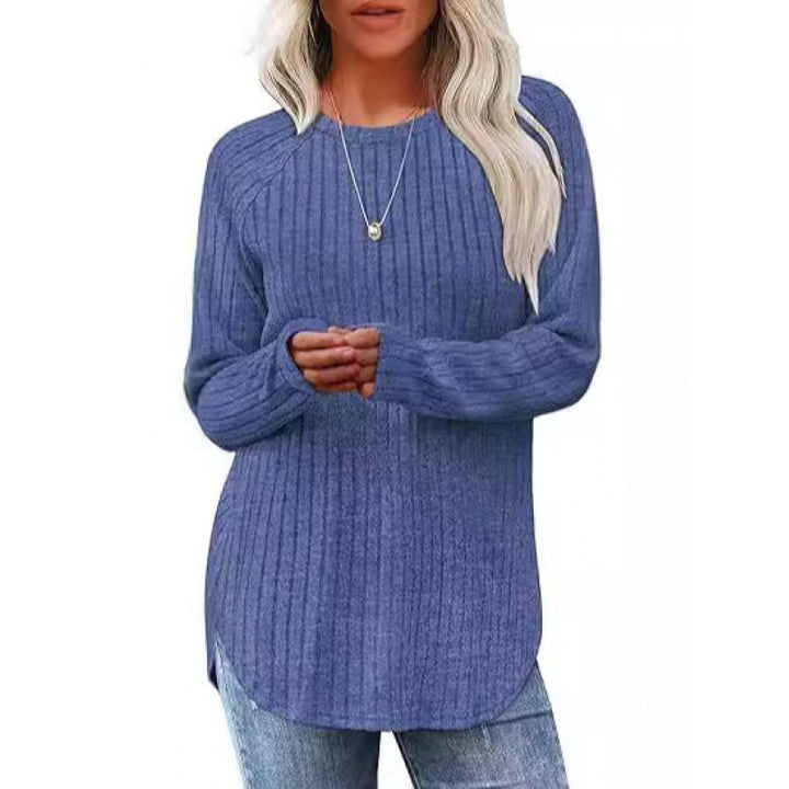 Dams casual tröja med ribbat mönster och vid passform Mirla-Eva Jonsson