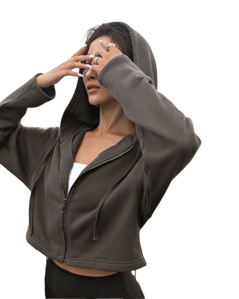 Dams cropped hoodie med sportig skärning Mirla-Eva Jonsson
