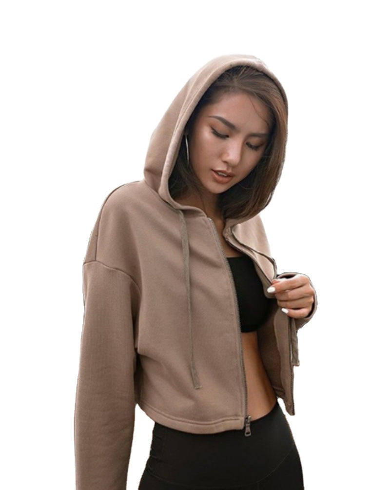Dams cropped hoodie med sportig skärning Mirla-Eva Jonsson