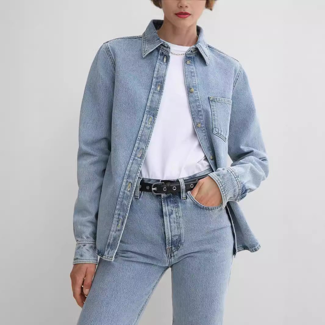 Dam's denim shirt in a relaxed cut Mirla-Eva Jonsson