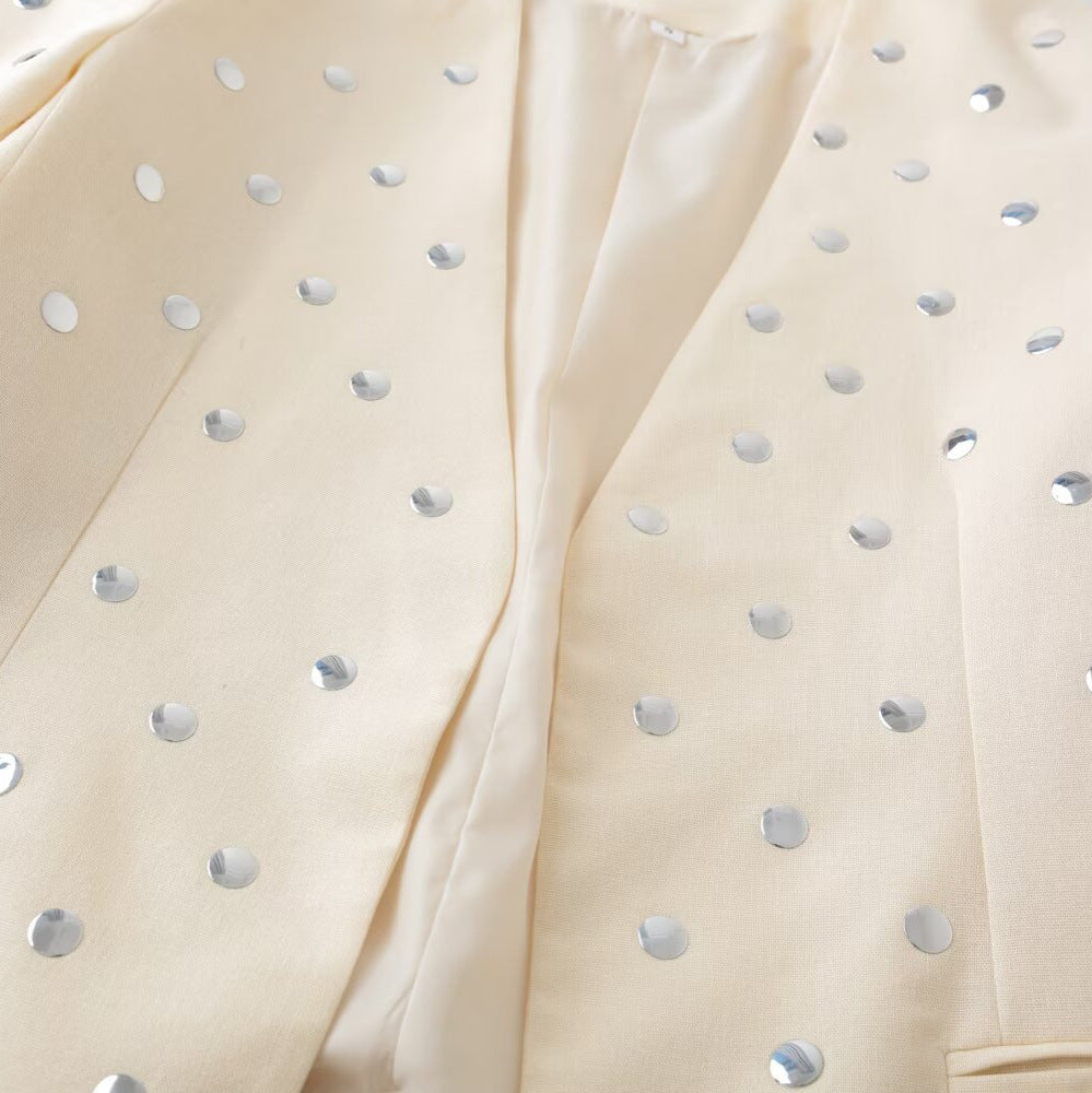Dams elegant blazer med glittrande paljetter Mirla-Eva Jonsson