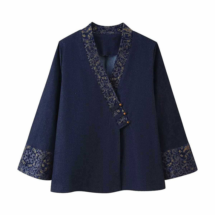 Dams elegant jacka med fin broderi Eva Jonsson-Eva Jonsson