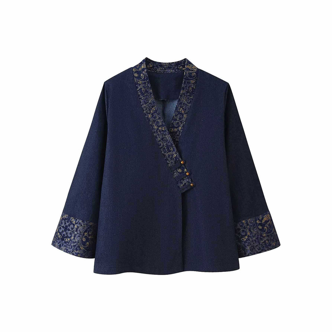 Dams elegant jacka med fin broderi Eva Jonsson-Eva Jonsson