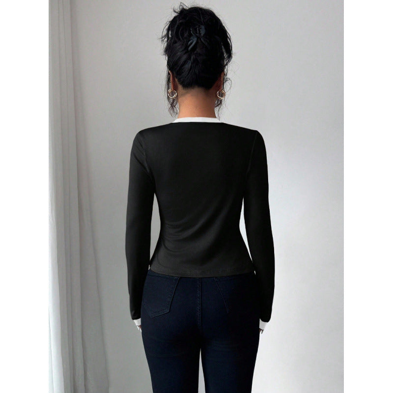 Dams fashion jacket with slim fit and elegant button placket Mirla-Eva Jonsson