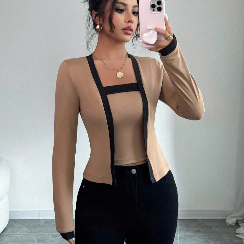 Dams fashion jacket with slim fit and elegant button placket Mirla-Eva Jonsson
