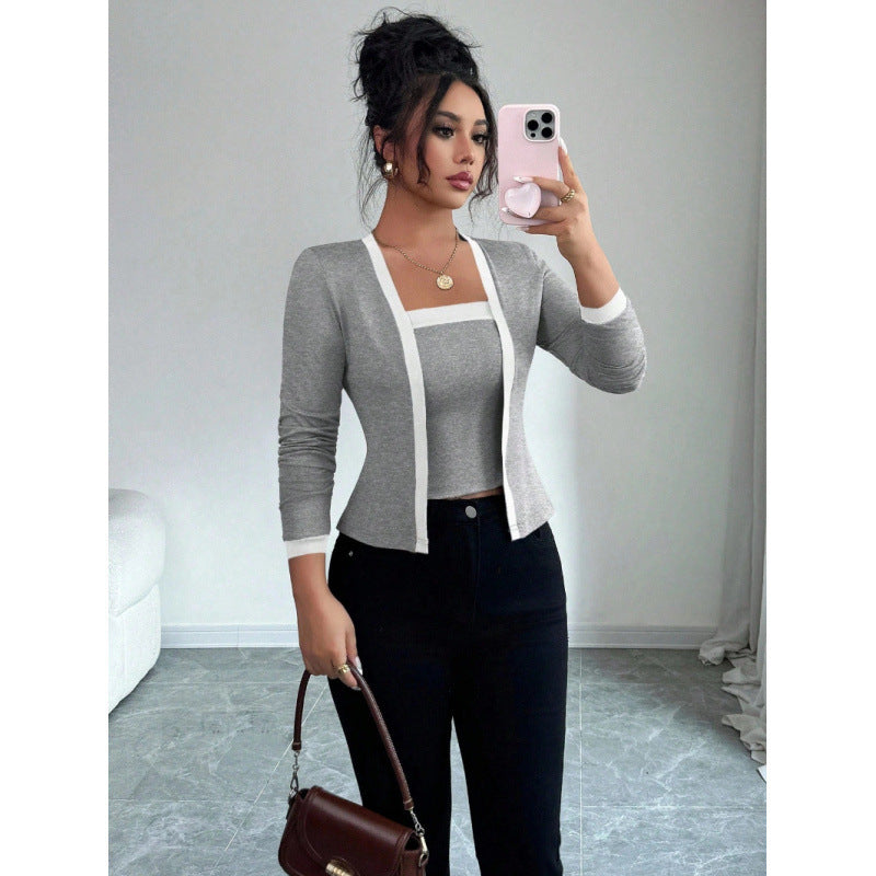 Dams fashion jacket with slim fit and elegant button placket Mirla-Eva Jonsson