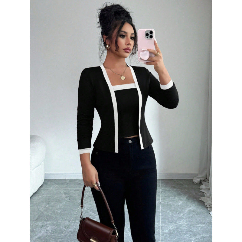 Dams fashion jacket with slim fit and elegant button placket Mirla-Eva Jonsson
