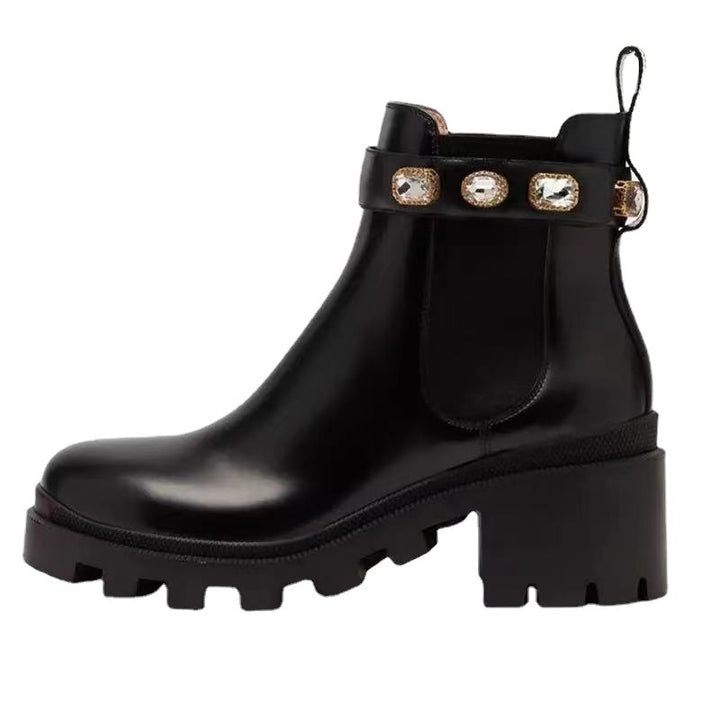 Dams fashionabla Chelseaboots med glittrande detaljer Mirla-Eva Jonsson