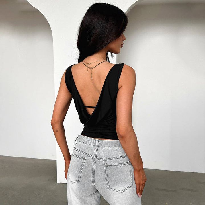Dams figurbetonad linne med elegant omslagdesign Mirla-Eva Jonsson