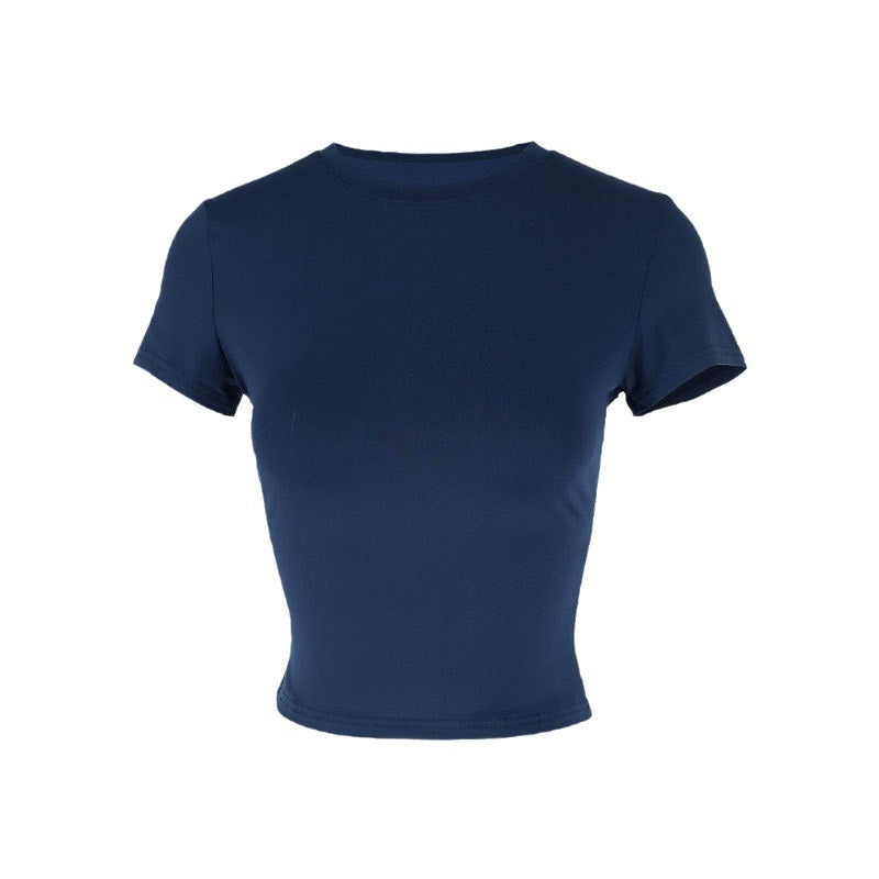 Dams figurtight Crop-Top med rund halsringning och elastiskt material Mirla-Eva Jonsson