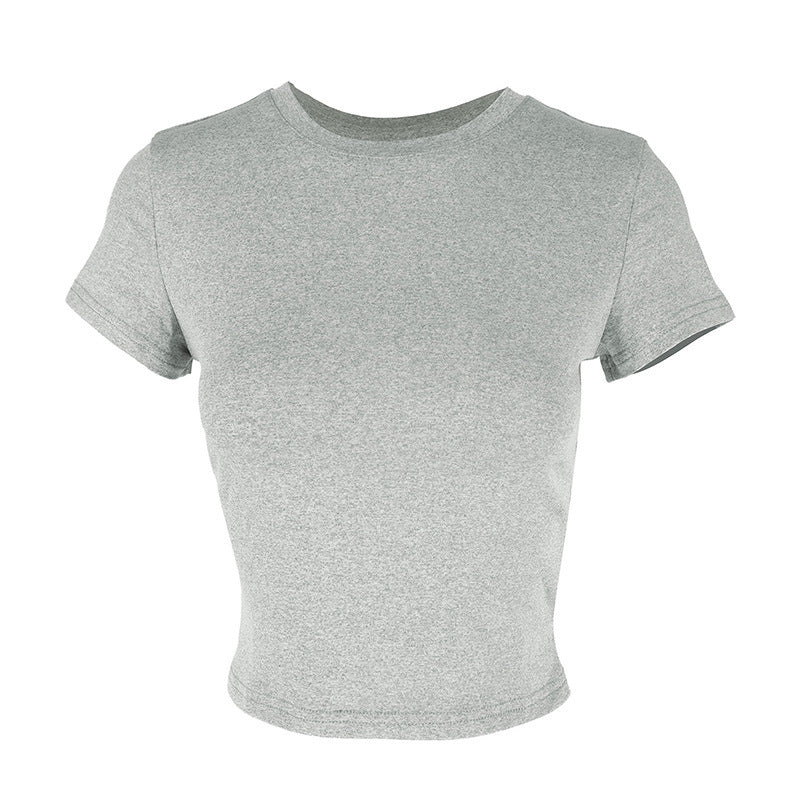 Dams figurtight Crop-Top med rund halsringning och elastiskt material Mirla-Eva Jonsson