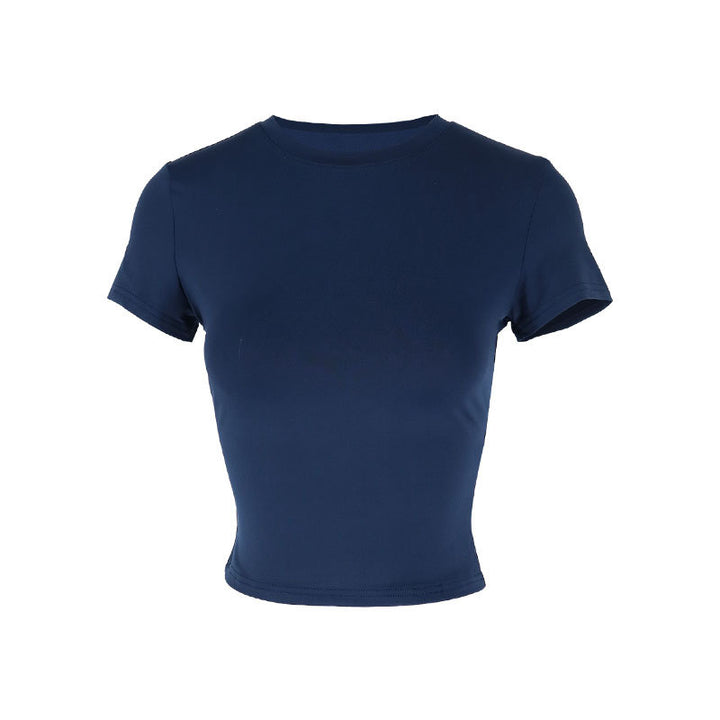 Dams figurtight Crop-Top med rund halsringning och elastiskt material Mirla-Eva Jonsson