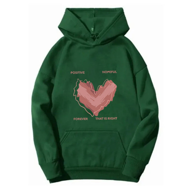 Dams hoodie med inspirerande hjärtmotiv Mirla-Eva Jonsson