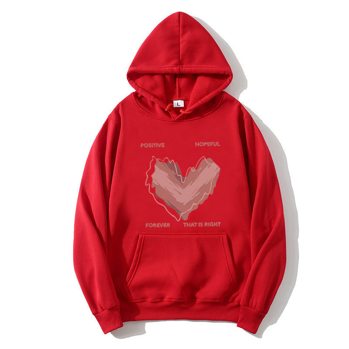 Dams hoodie med inspirerande hjärtmotiv Mirla-Eva Jonsson