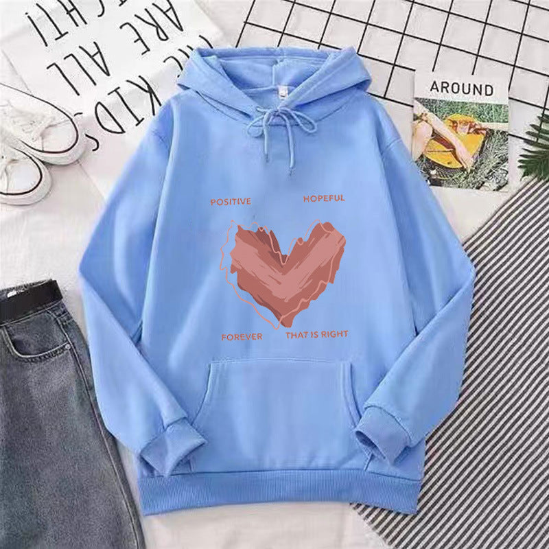 Dams hoodie med inspirerande hjärtmotiv Mirla-Eva Jonsson