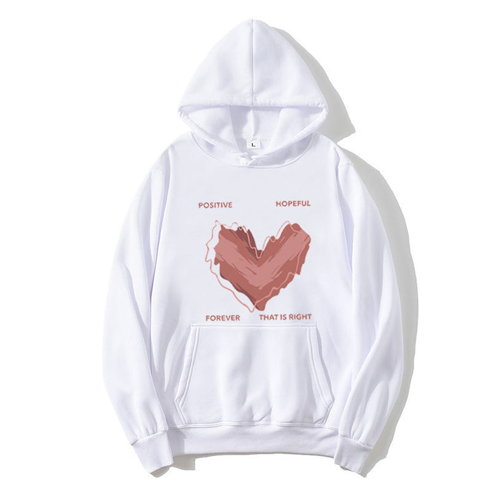 Dams hoodie med inspirerande hjärtmotiv Mirla-Eva Jonsson